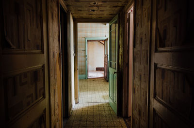 Corridor of abandoned building