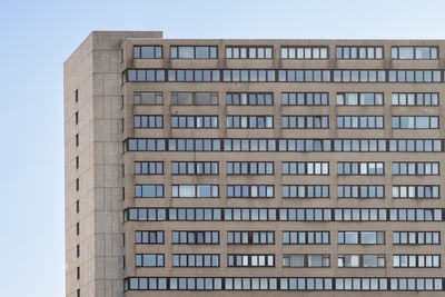 70's residential building in financial center of utrecht, the netherlands.