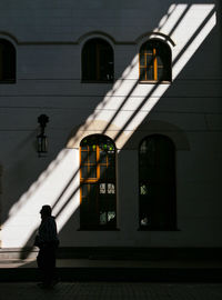 Woman standing in building