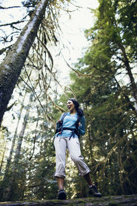 Young woman admiring nature