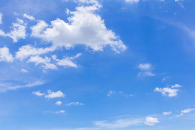 Low angle view of clouds in sky