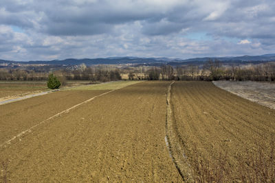 Scenic view of landscape against sky