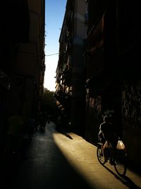 Cars parked on street