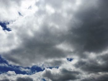 Low angle view of cloudy sky