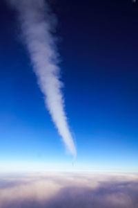 Low angle view of vapor trail in sky