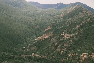 High angle view of valley