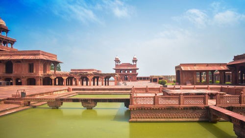 View of historic building against sky