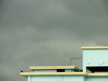 High section of building against sky