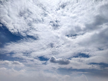 Low angle view of clouds in sky