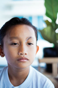 Close-up portrait of boy