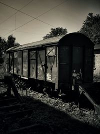 Old building in field