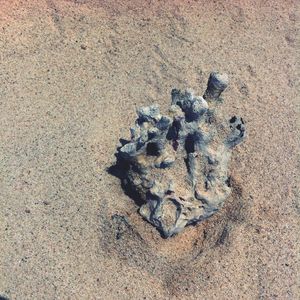 Close-up of sand on beach