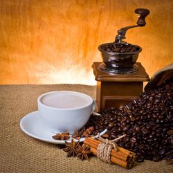 Close-up of coffee on table