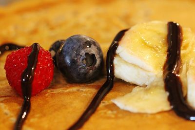 Close-up of dessert on table