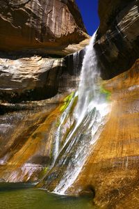 Scenic view of waterfall