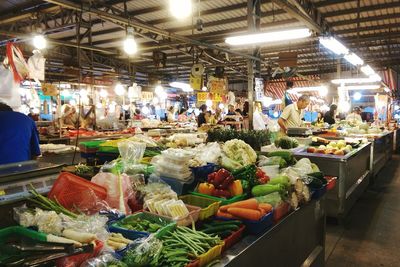 Display for sale at market stall