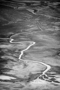 High angle view of road