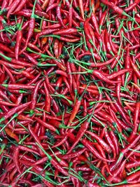 Full frame shot of red chili peppers