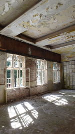 Interior of abandoned building