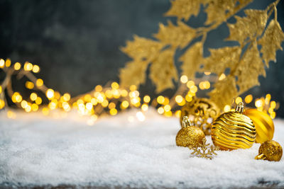 Close-up of christmas tree