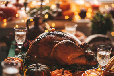 Close-up of christmas decorations