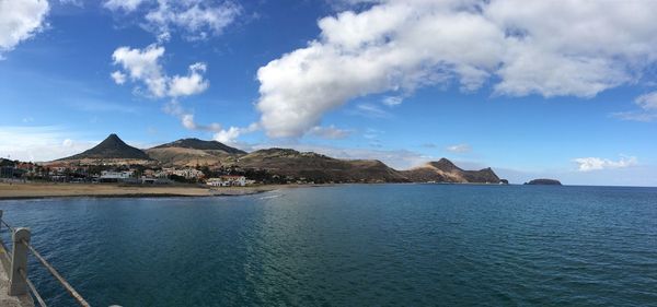 Panoramic view of sea against sky