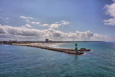 Scenic view of sea against sky