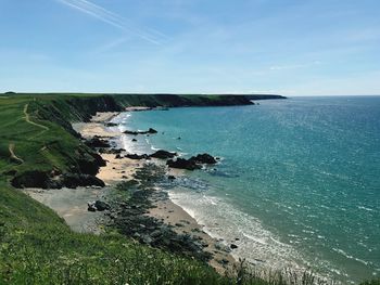 Scenic view of sea against sky