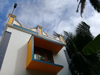 Low angle view of building against sky