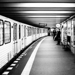 Railroad station platform