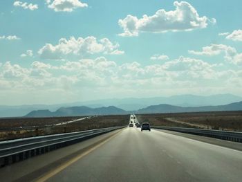 Car moving on road