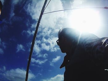 Low angle view of cloudy sky