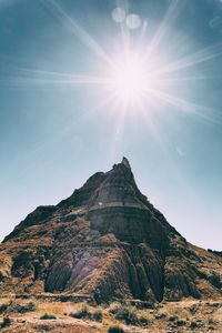Scenic view of mountain against sky
