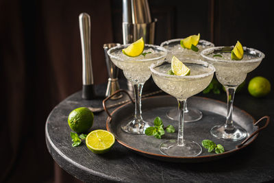 Close-up of drink on table