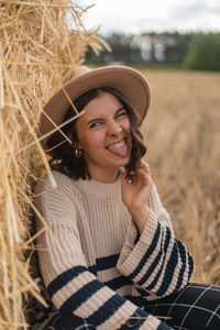 Portrait of a smiling young woman