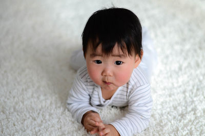 Portrait of cute baby