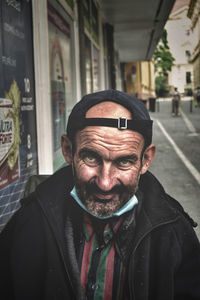 Portrait of man smiling