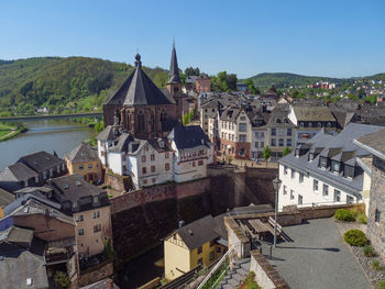 Saarburg at the saar river