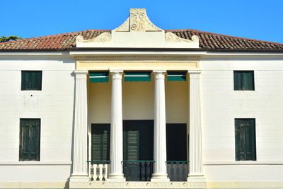 Low angle view of building against sky