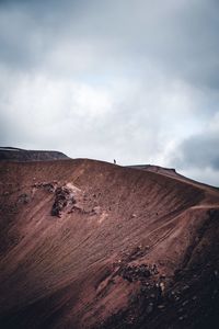 Scenic view of dramatic landscape against sky