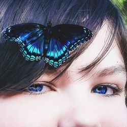 Close-up portrait of a girl