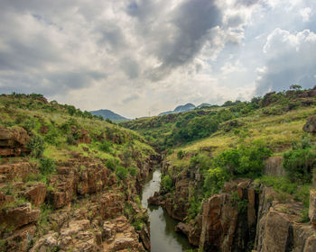 Panoramic view of landscape against sky