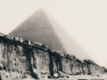 Low angle view of mountain against sky