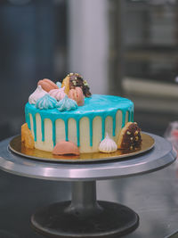 Close-up of cupcakes on table