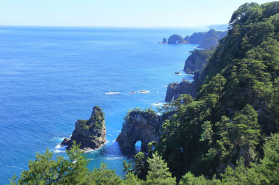 Scenic view of sea against sky