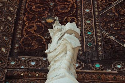 Low angle view of statue in temple