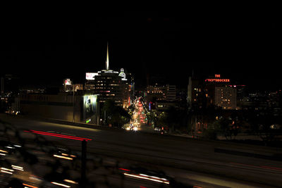 City street at night