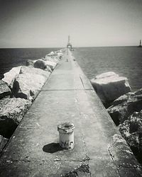 Pier leading towards sea