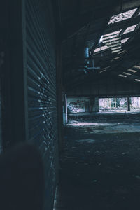 Empty corridor in building