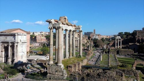 Roman forum against sky